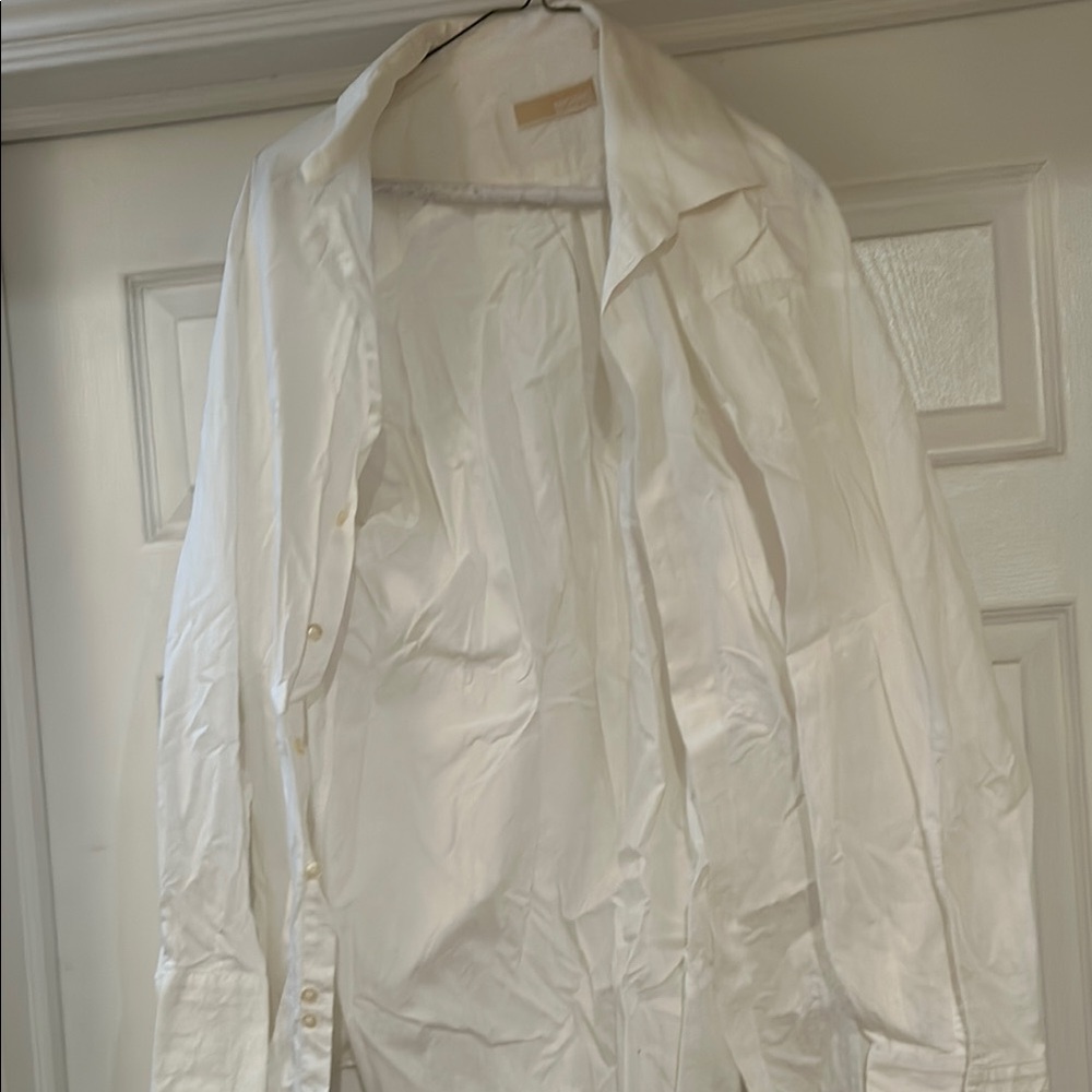 KORS Michael Kors White Dress Shirt Classic Formal Design , neck 16-1/2 , 32/33
